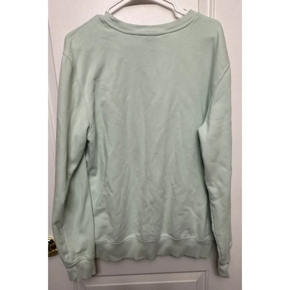 Northface Crew Neck Unisex Street Style U-Neck In Color Mystic Sage Sz Large